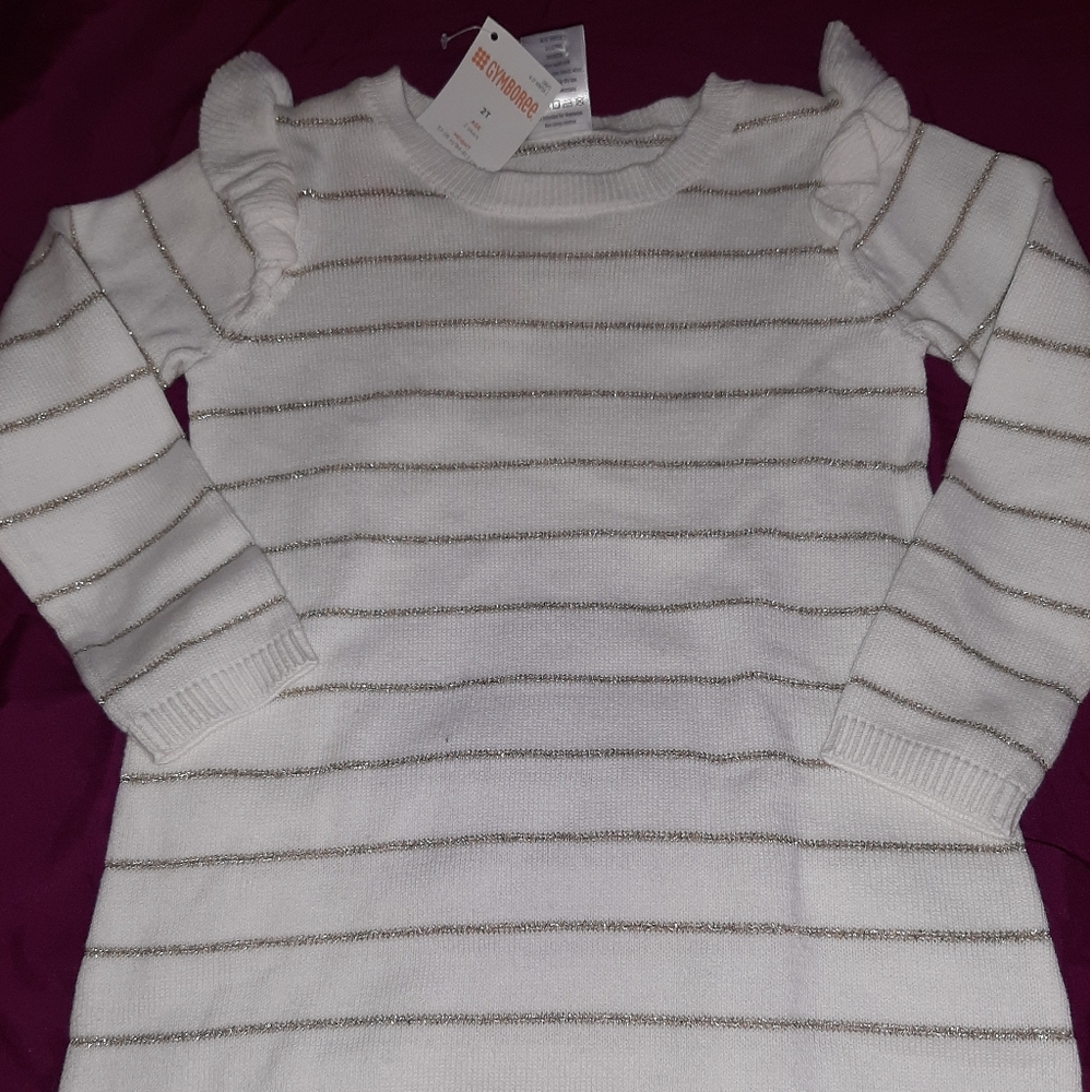 NWT Gymboree Outlet Striped Sweater Dress 2T NEW!